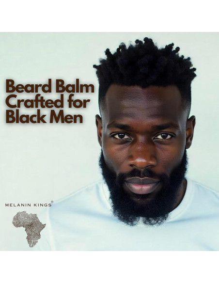 Bálsamo para Barba Melanin Kings 85g Cuidado Hombres Negros