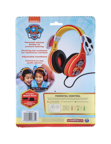 Auriculares eKids Paw Patrol Marshall con Cable 3.5mm