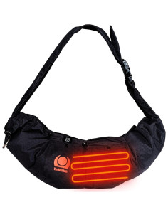 Transportín calefactor para perros Yorkinaton 53x30cm negro 2