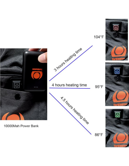 Transportín calefactor para perros Yorkinaton 53x30cm negro