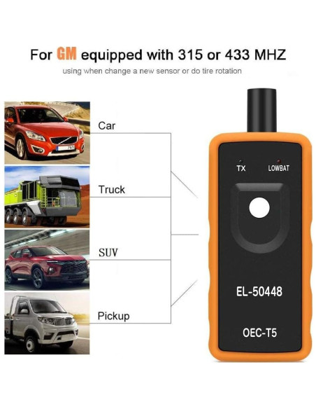 Herramienta de Reaprendizaje TPMS Greyghost EL-50448 para GM Herramienta de Reaprendizaje TPMS Greyghost EL-50448 para GM
