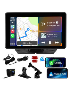Pantalla CarPlay 7" NRKDUBQ HD Táctil Inalámbrica GPS