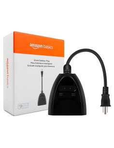 Enchufe Inteligente Exterior Amazon Basics 2 Salidas Controladas