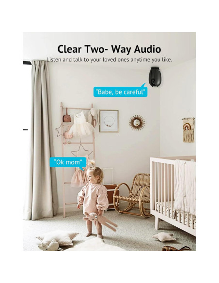 Cámara de Seguridad LaView 1080P WiFi con Audio Bidireccional
