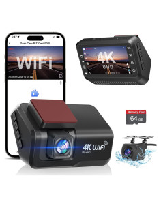 Cámara Dash Delantera y Trasera Otovoda 4K+1080P WiFi