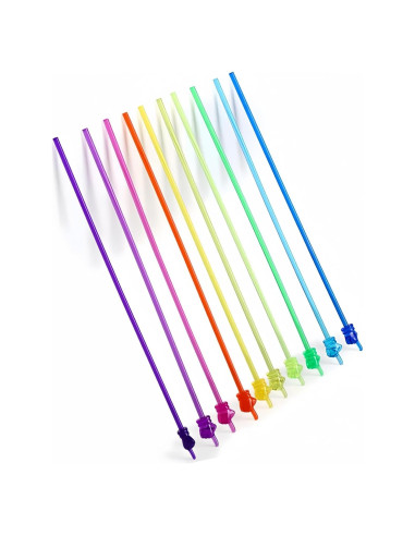 10 Palos de Lectura DOLANFYE para Niños 30 cm Coloridos