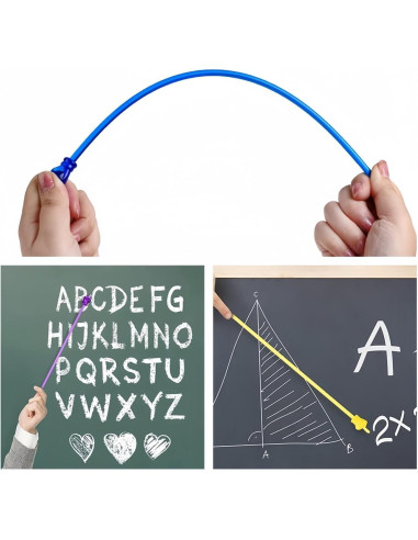 10 Palos de Lectura DOLANFYE para Niños 30 cm Coloridos