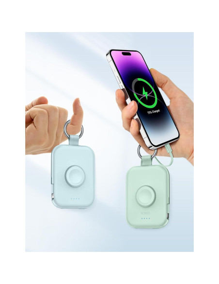 Cargador Portátil RORRY 5000mAh para Apple Watch y iPhone Rosa