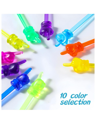 10 Palos de Lectura DOLANFYE para Niños 30 cm Coloridos