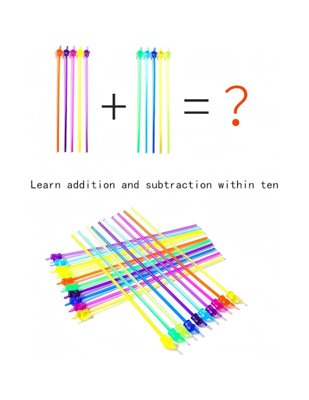 10 Palos de Lectura DOLANFYE para Niños 30 cm Coloridos