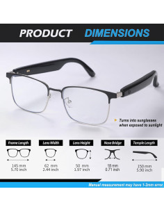 Gafas Bluetooth Giinova con Lentes de Cambio de Color 2