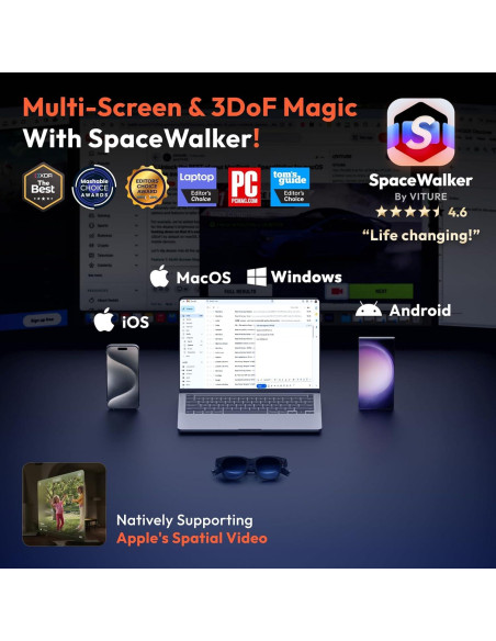 Gafas VITURE Pro XR 135" (342,9 cm) 120Hz Audio Harman