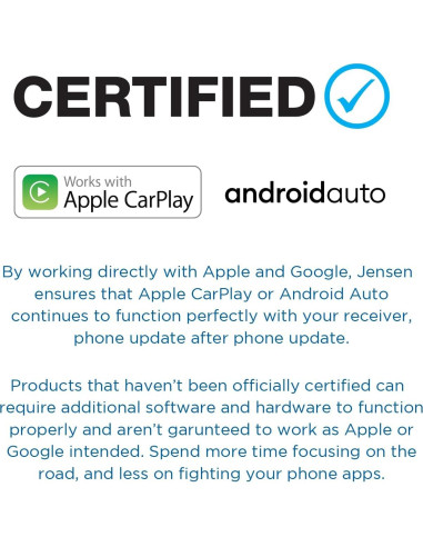 Estéreo de Coche Jensen J1CA10FL 10.1" Pantalla Táctil