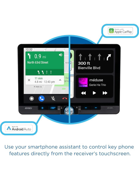 Estéreo de Coche Jensen J1CA10FL 10.1" Pantalla Táctil