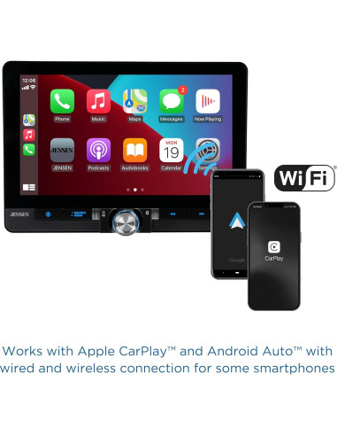 Estéreo de Coche Jensen J1CA10FL 10.1" Pantalla Táctil