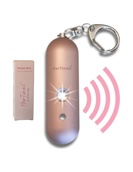 Alarma de Seguridad Personal HerTime2 Oro Rosa 130 dB