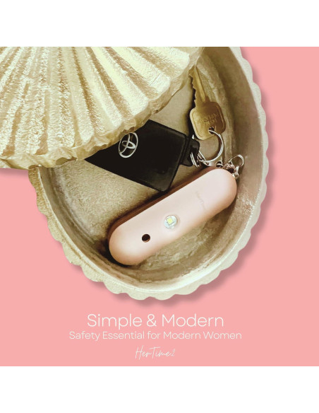 Alarma de Seguridad Personal HerTime2 Oro Rosa 130 dB