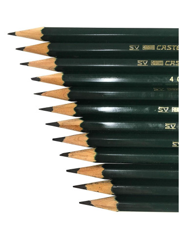 Conjunto de Lápices de Grafito Faber-Castell 9000 - 12 Piezas