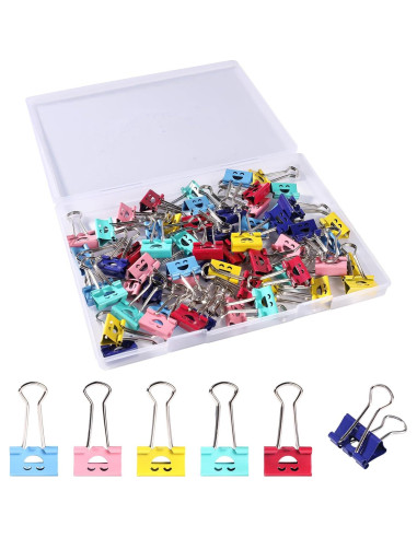 Clips de Carpeta Ufmarine 60 Pcs Acero Templado Multicolor