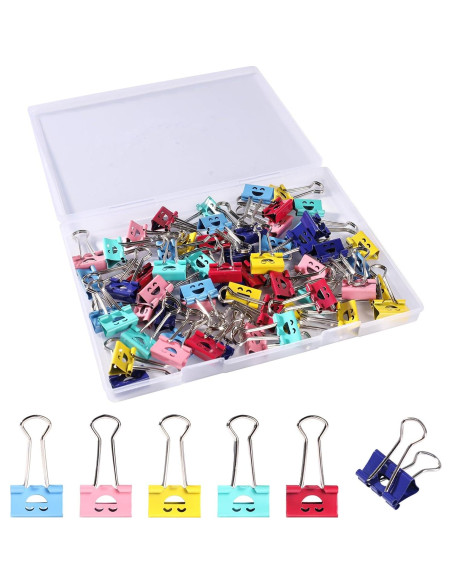 Clips de Carpeta Ufmarine 60 Pcs Acero Templado Multicolor