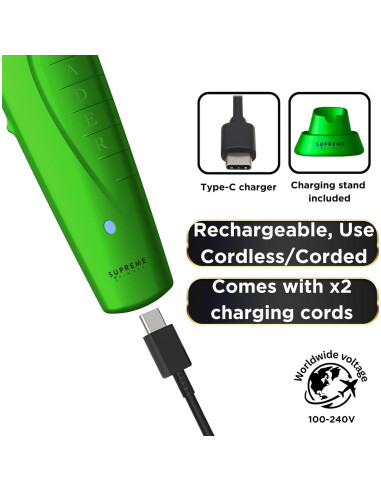 Cortadora Profesional Supreme Trimmer Vader 210 Min Carga USB-C