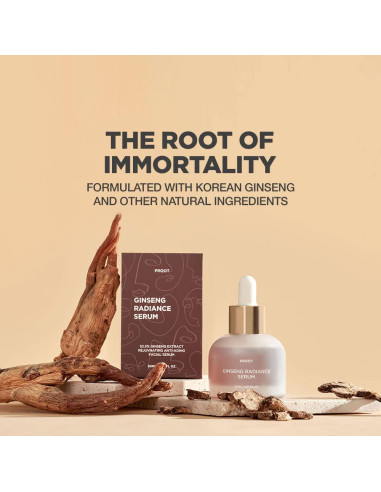 Suero de Ginseng Proot 52.5% 28.5g - Hidratante y Rejuvenecedor