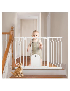 Puerta para Bebés ECHOSOLAR con Puerta para Gatos 75-123 cm