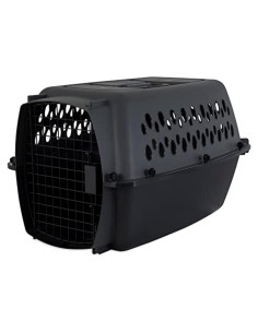 Transportín para Perros Petmate 24" Gris Oscuro y Negro