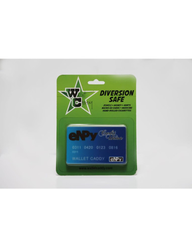 Caddy de Cartera Azul - Caja Fuerte Discreta Compacta 32g