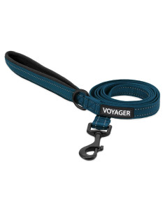 Correa Reflectante para Perros Voyager 1.52m Azul Neopreno