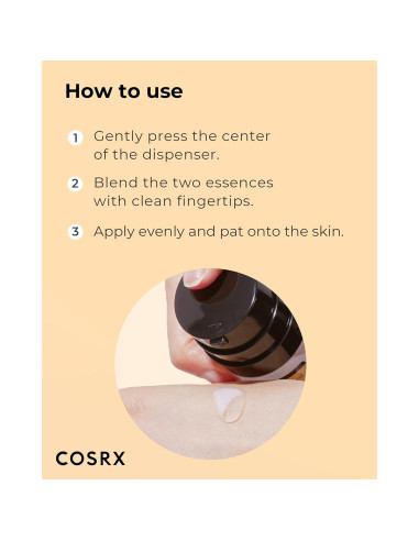 Esencia Dual COSRX 80ml Niacinamida 5% y Mucina de Caracol