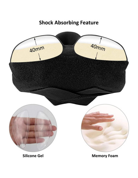 Cubierta de Asiento de Bicicleta Ryaco Gel Negra 27.5x17.3cm