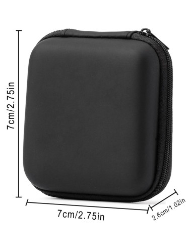 Funda para Auriculares EVA Lopsity Negra Impermeable 5cm