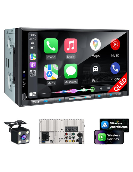 Estéreo Doble Din PLZ 7" QLED Bluetooth 5.3 240W