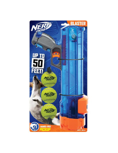 Lanzador de Pelotas Nerf Dog + 3 Pelotas para Perros