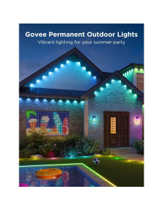 Luces Exteriores Govee 150 pies RGBIC IP67 Control Voz 2