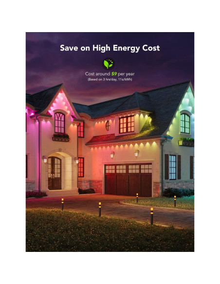 Luces Exteriores Govee 150 pies RGBIC IP67 Control Voz Luces Exteriores Govee 150 pies RGBIC IP67 Control Voz