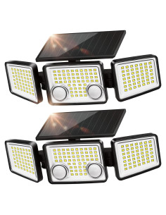 UME Luces Solares Exteriores 3000 Lúmenes 152 LED 3 Modos