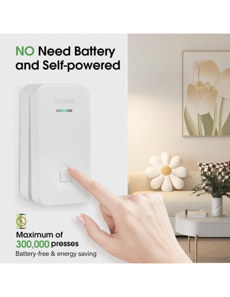 Timbre Inalámbrico Sectelli 1600 pies 60 Tonos USB