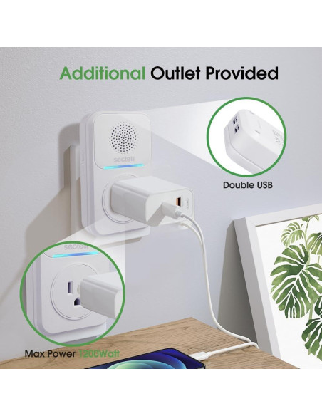 Timbre Inalámbrico Sectelli 1600 pies 60 Tonos USB