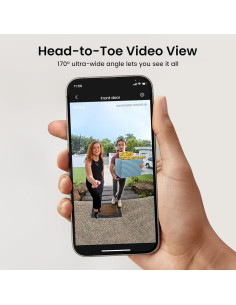 Cámara de Timbre Inalámbrica AOSU 2K HD con Detección de Paquetes 2