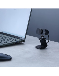 Cámara Web Acer FHD 2MP 1080P USB Rotación 360 2