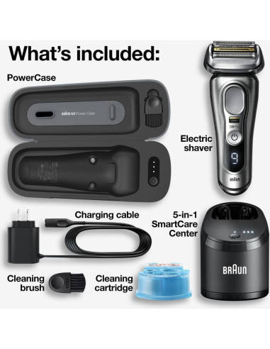 Afeitadora Eléctrica Braun Serie 9 Pro 9477cc Impermeable