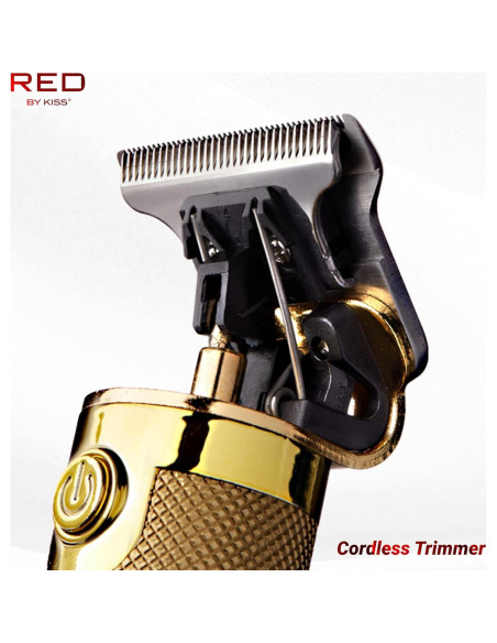 Cortadora de Cabello RED by Kiss Inalámbrica Oro Kit Aseo