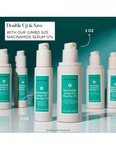 Suero Facial Naturium 12% Niacinamida y 2% Zinc 28g