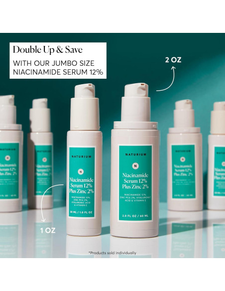 Suero Facial Naturium 12% Niacinamida y 2% Zinc 28g