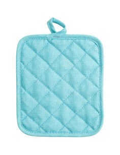 Agarradores de Cocina American Linen Aqua 4 Piezas Resistentes al Calor 2