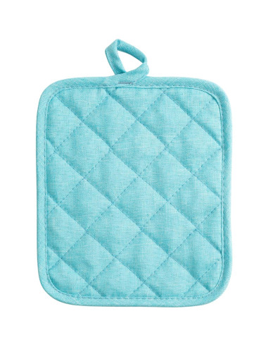 Agarradores de Cocina American Linen Aqua 4 Piezas Resistentes al Calor