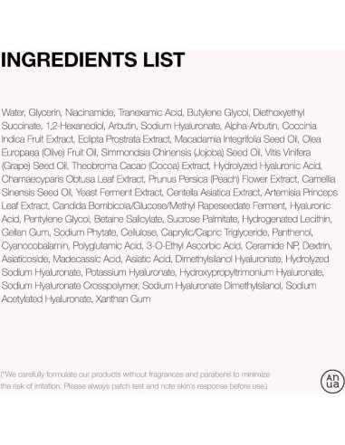 Suero Facial ANUA Niacinamida 10% y Ácido Tranexámico 30ml