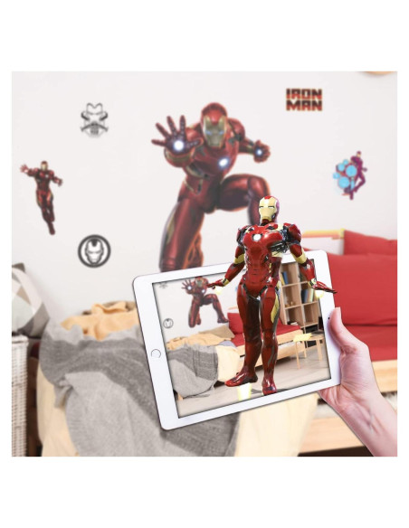 Adhesivo Pared Iron Man Wall Palz 60.96 cm Realidad Aumentada